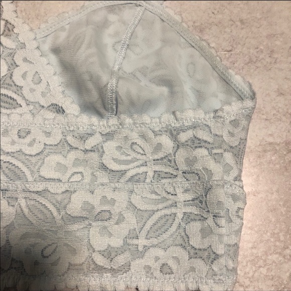 Free People Galloon Lace Bralette Blue Small NWT - Picture 11 of 13